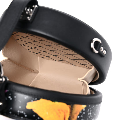 Louis Vuitton Calfskin Splash Print Petite Boite Chapeau Black 5 of 8