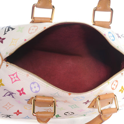 Louis Vuitton Monogram Multicolor Speedy 30 White 5 of 7