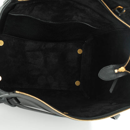 Celine Drummed Calfskin Small Belt Bag Black 5 of 8