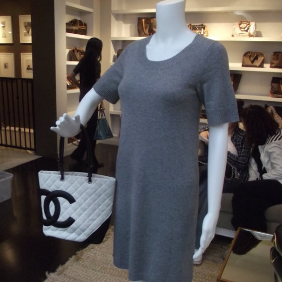 Chanel Calfskin Quilted Medium Cambon Tote White Black 2 of 12