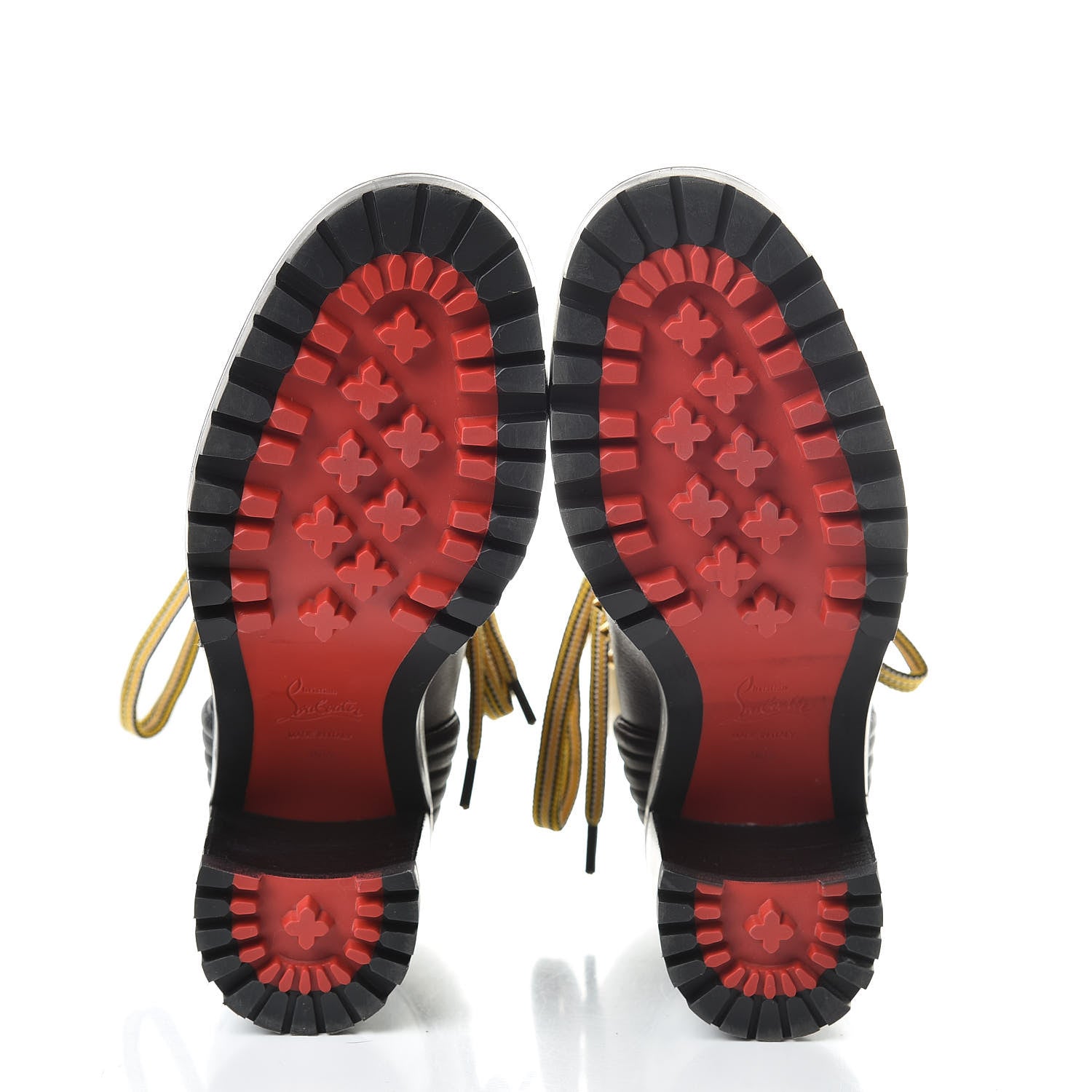 Christian Louboutin Calfskin Shearling Yetita 70 Hiker Booties 36.5 Black 5 of 6