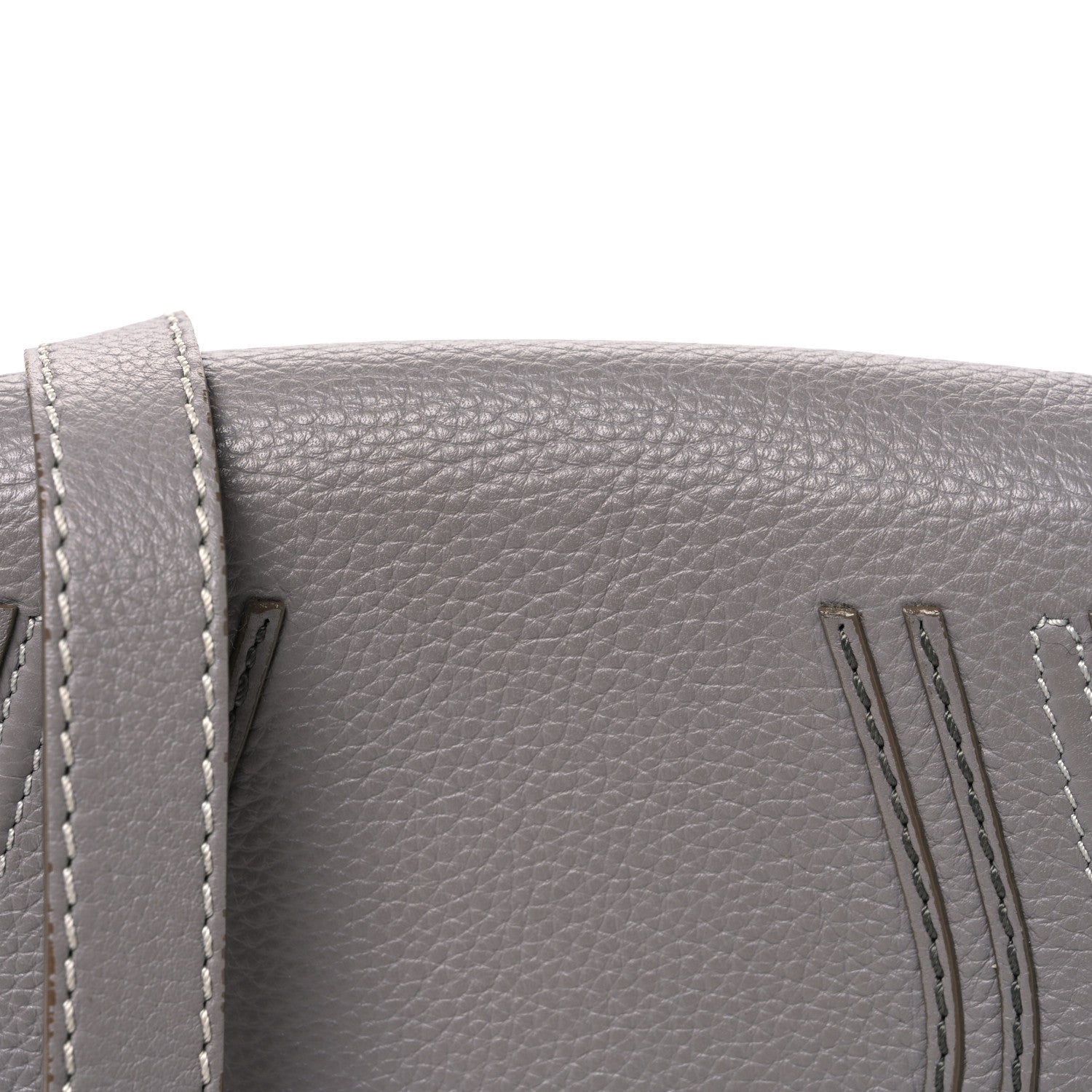Chloe Calfskin Mini Marcie Round Crossbody Bag Cashmere Grey 9 of 12