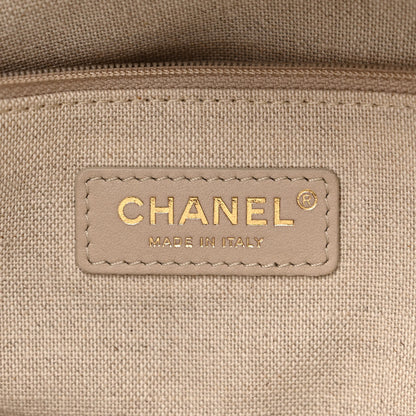 Chanel Calfskin Medium Deauville Tote Black Multicolor 8 of 16