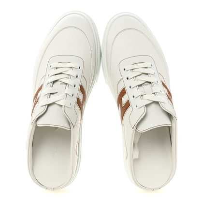 Hermes Calfskin Mens Keep Mule Sneakers 43 White Naturel 6 of 9