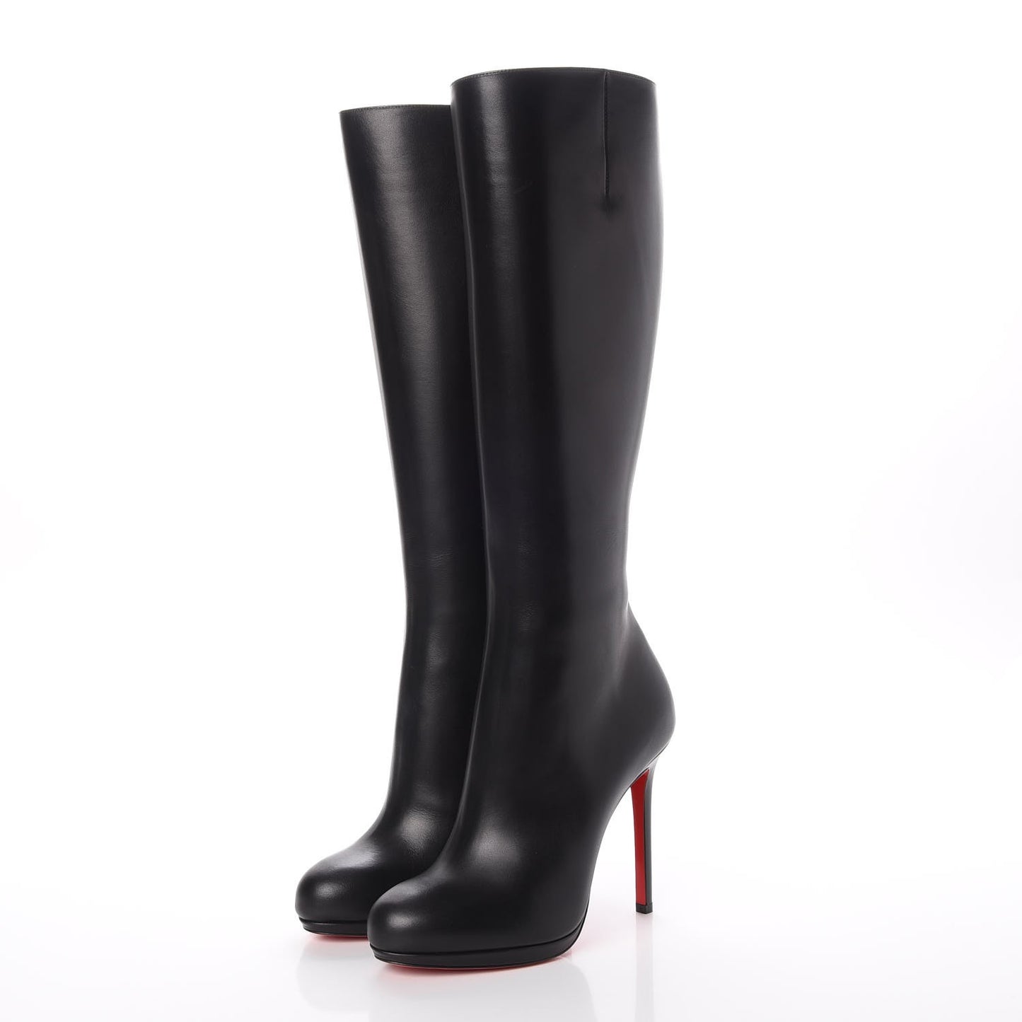 Calfskin Botalili 120 Tall Boots 38.5 Black
