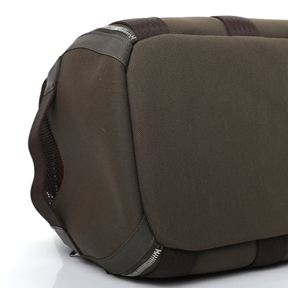 Hermes Fabric Carrying Dog Bag Kaki Feu 5 of 9