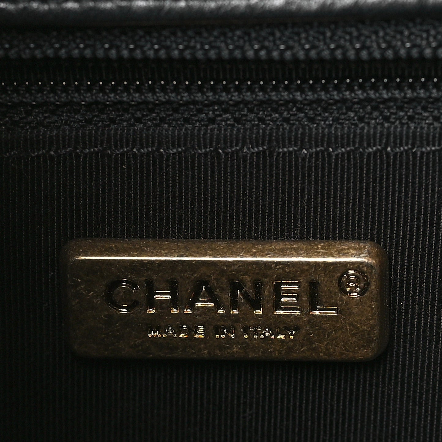 Calfskin Chevron Quilted Rock The Corner Flap Black