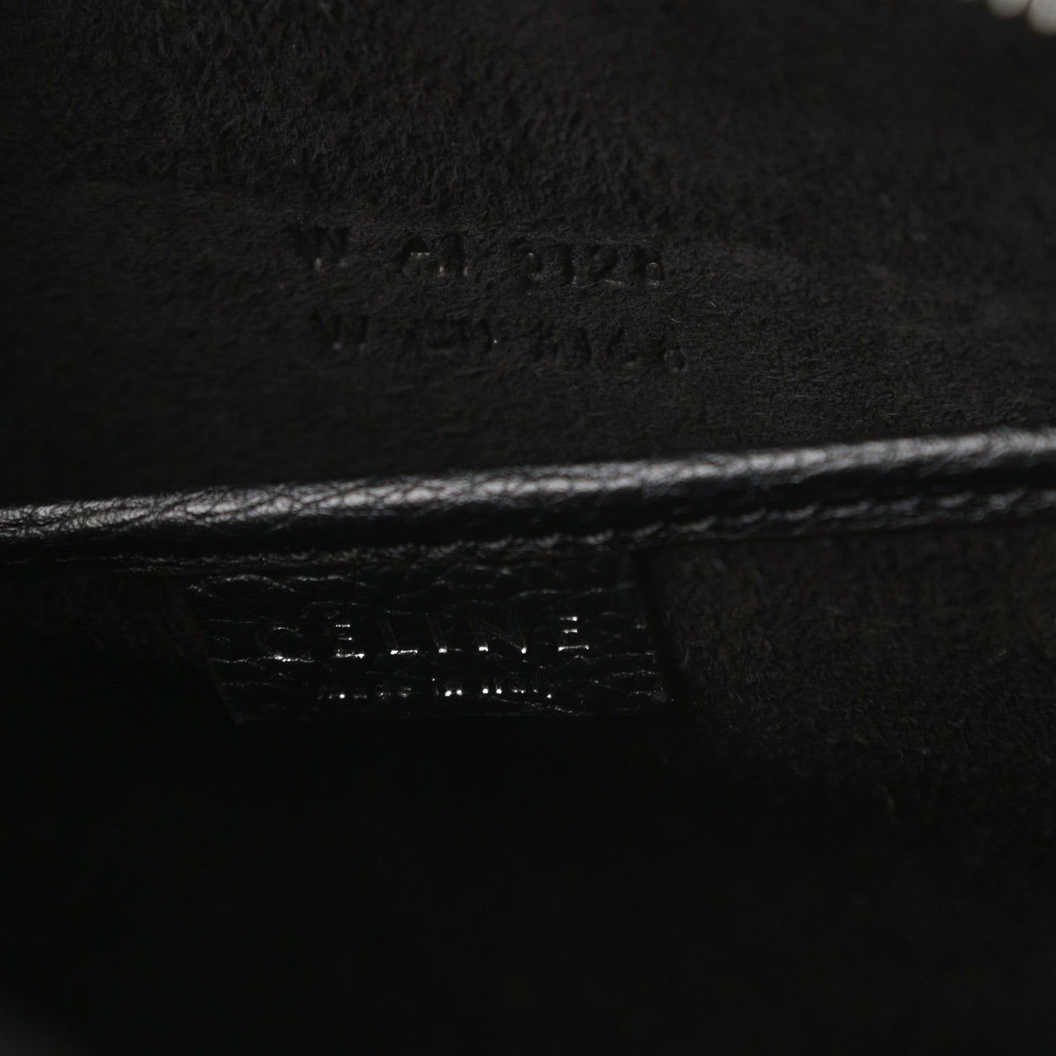 Celine Drummed Calfskin Nano Luggage Black 7 of 10