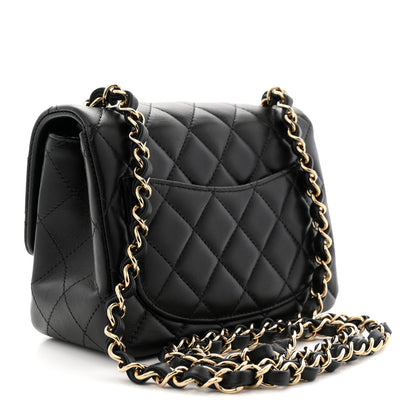 Chanel Lambskin Quilted Mini Square Flap Black 3 of 11
