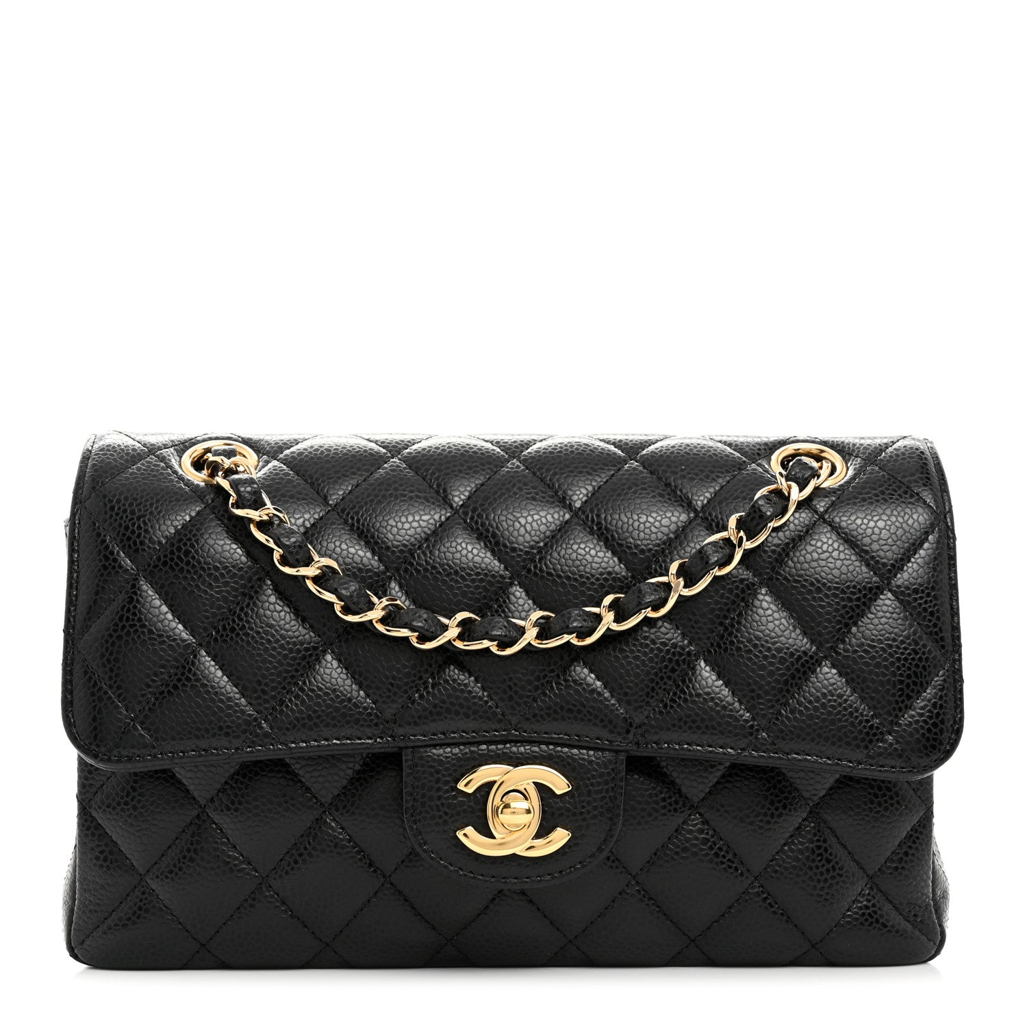 Chanel Caviar Quilted Small Double Flap Black 1 of 10