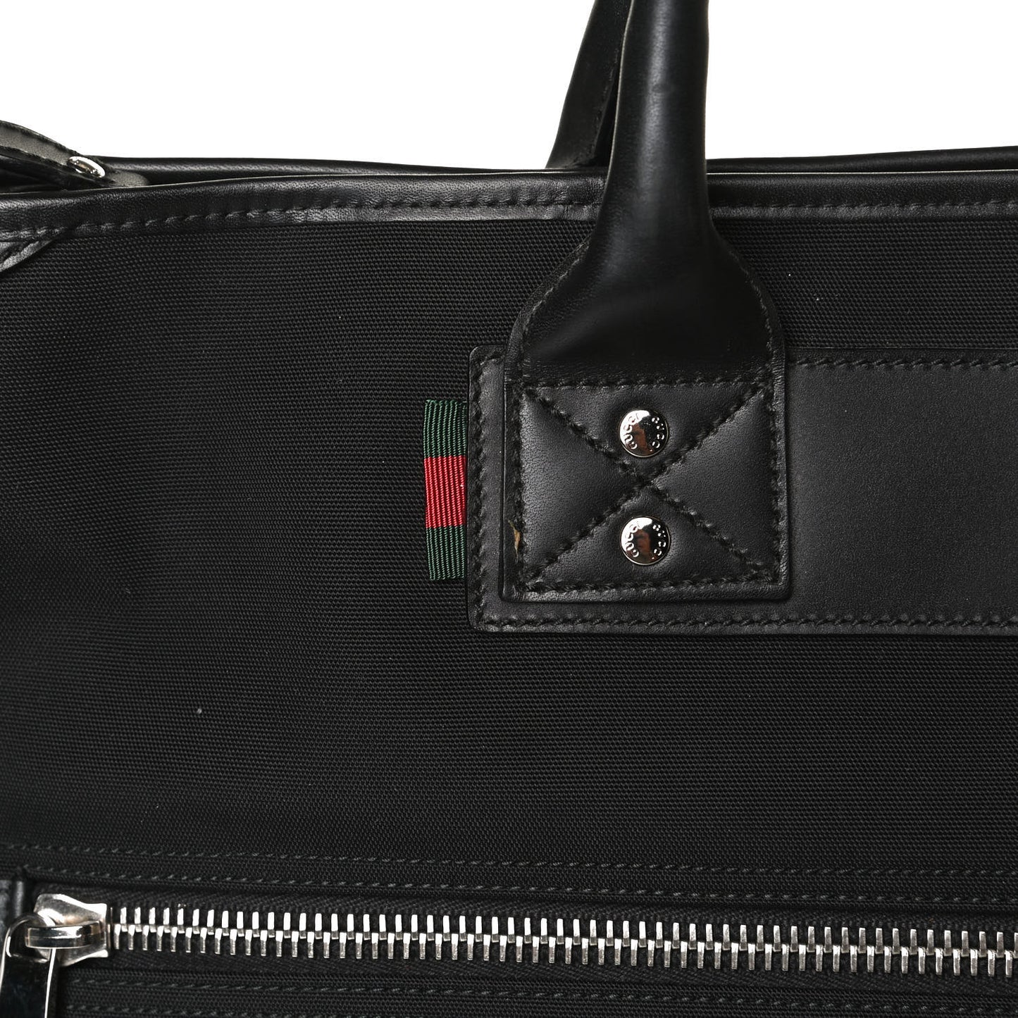 Nylon Web Briefcase Black