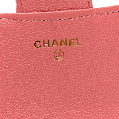 Chanel Caviar Quilted Long Flap Wallet Dark Pink 7 of 9