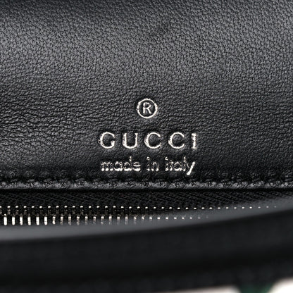 Balenciaga X GUCCI Canvas Boarded Plutone Calfskin Flora Logo Print Small Hourglass Top Handle Bag White Multicolor Black 8 of 11