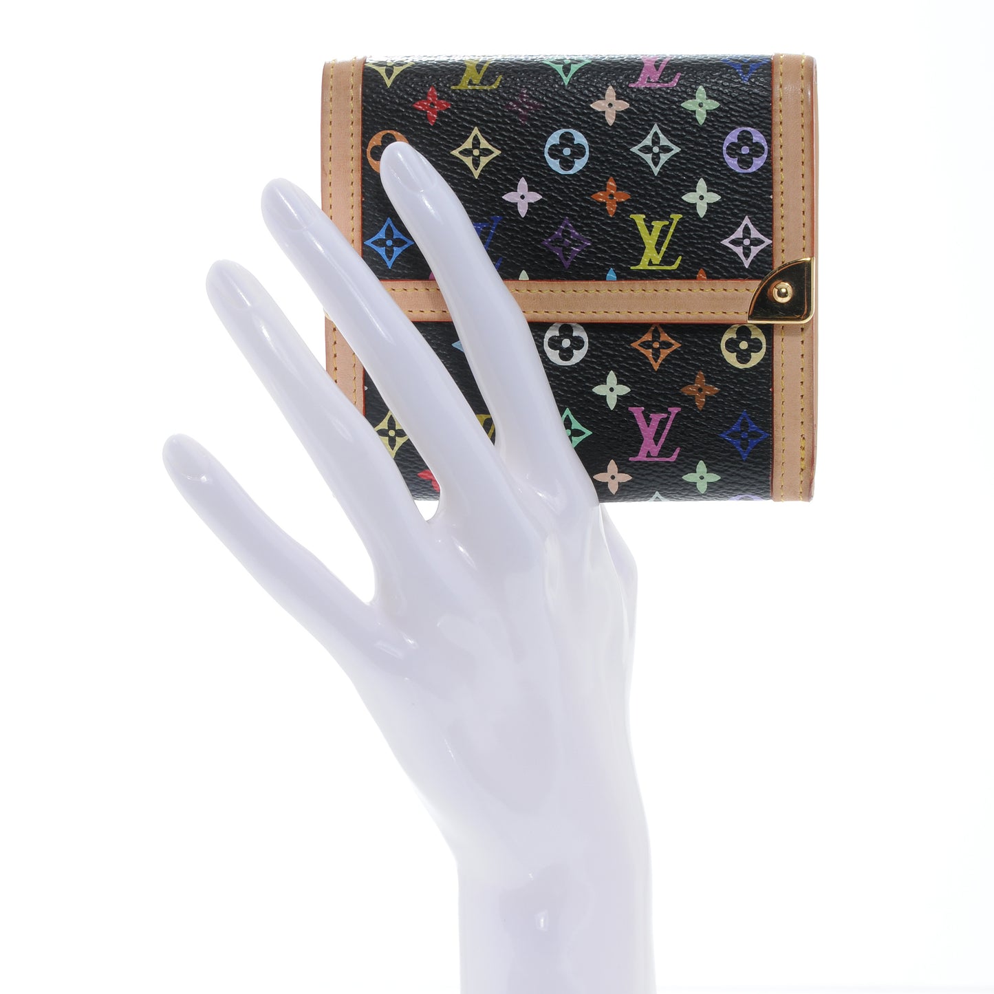 Monogram Multicolor Porte-Monnaie Billets Wallet Black