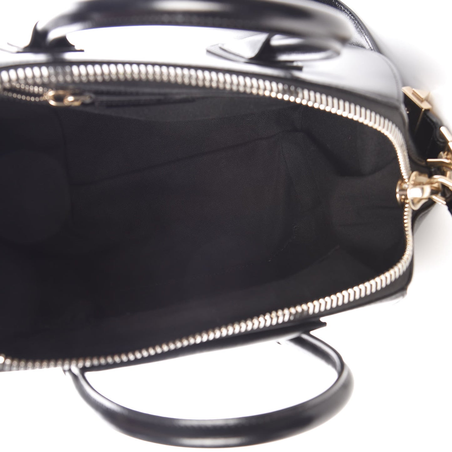 Shiny Lord Calfskin Medium Antigona Black
