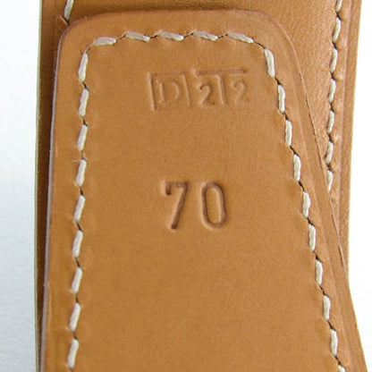 Hermes Box Leather Reversible Constance Martelee H Belt 70 Rouge H and Natural 4 of 5