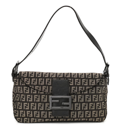 Fendi Zucchino Vitello Baguette Testa di Moro Beige 1 of 9