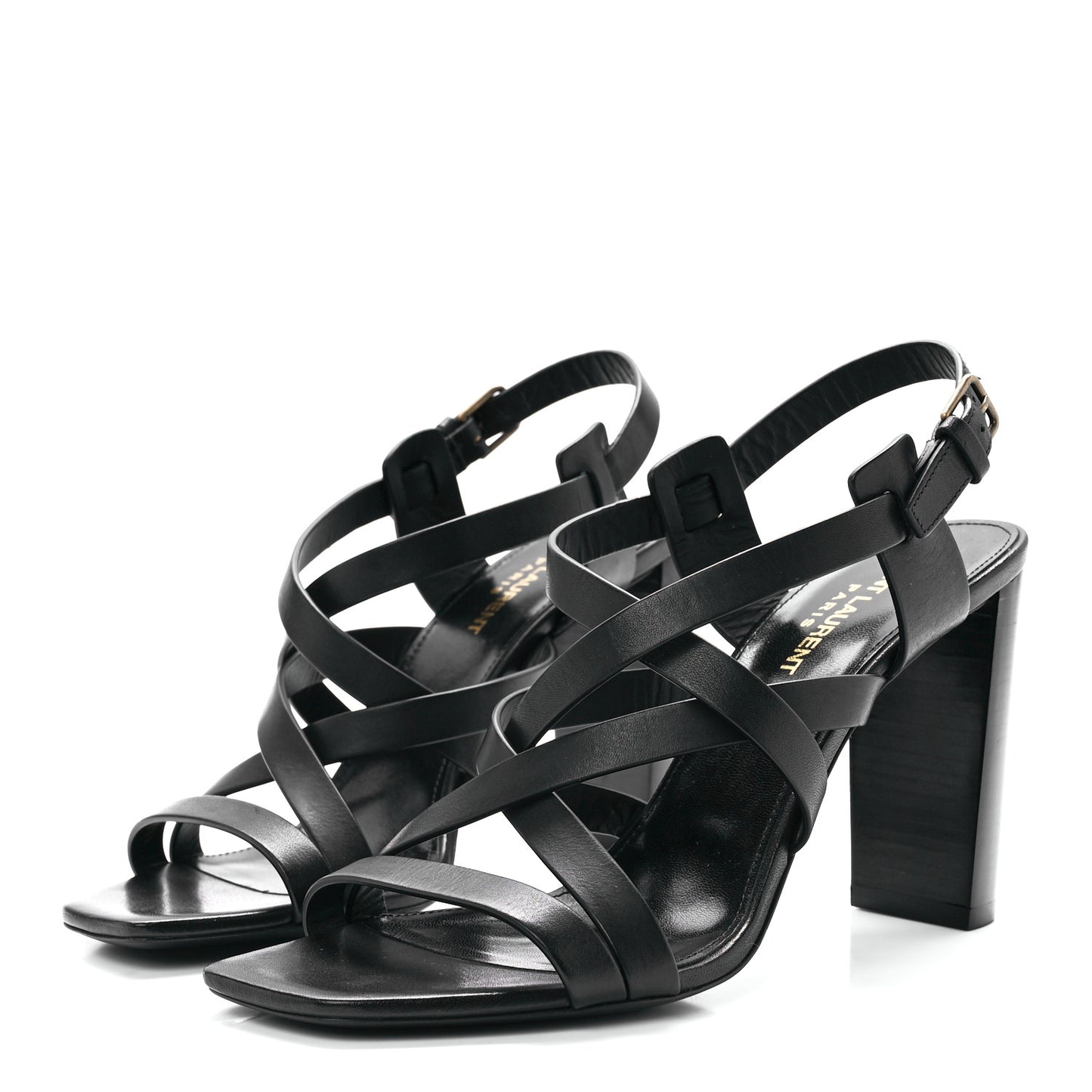 Smooth Calfskin Joan 90 Sandals 38.5 Black