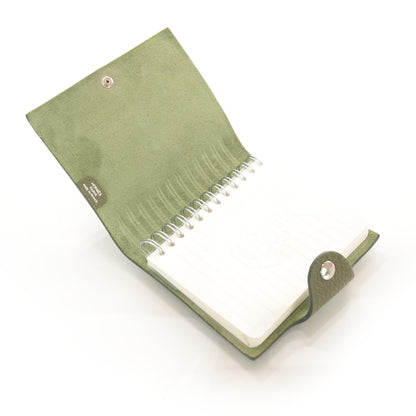 Hermes Taurillon Clemence Cahier Ulysse Mini Notebook Vert Olive 6 of 9