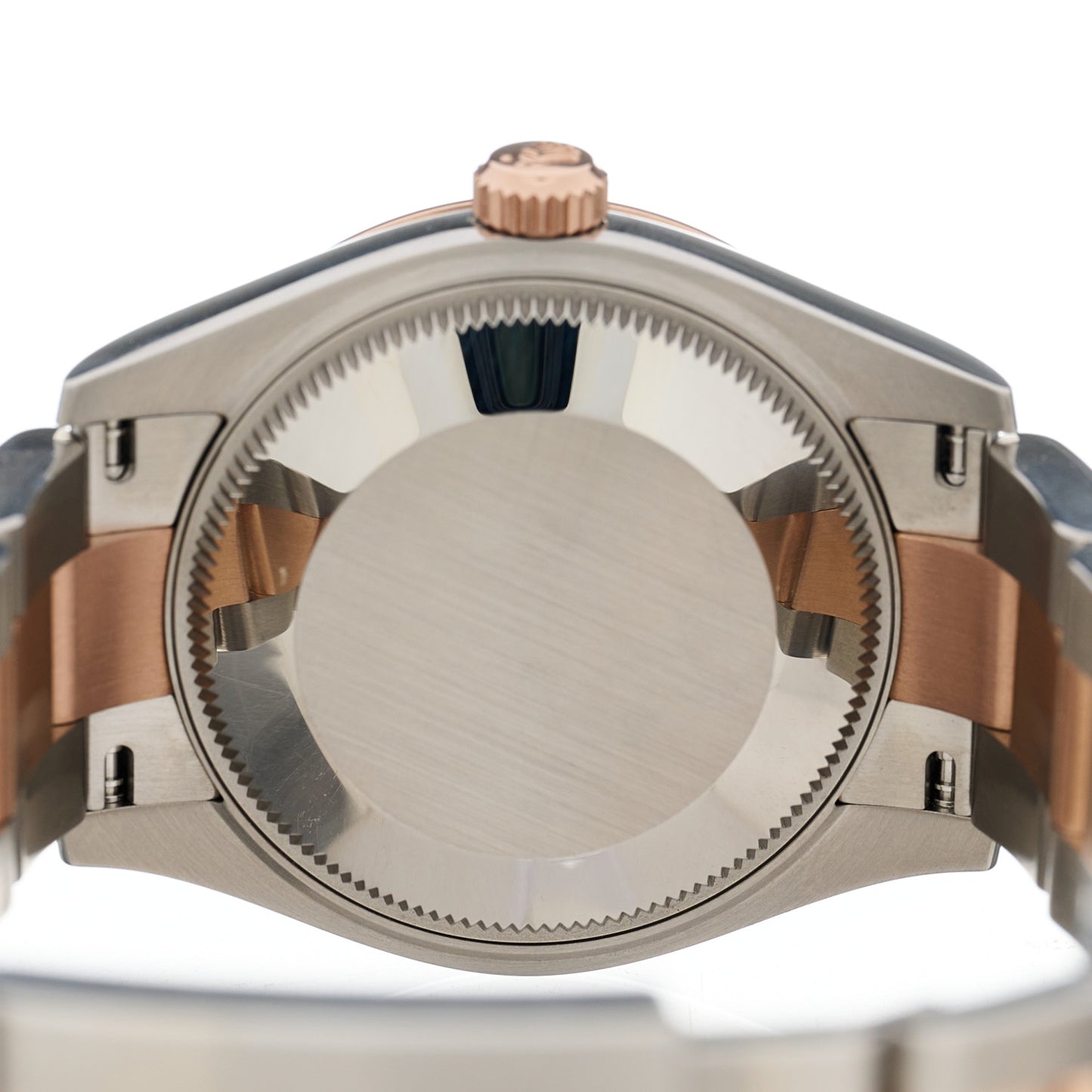 Stainless Steel 18K Everose Gold 31mm Oyster Perpetual Datejust Watch White Roman 278271