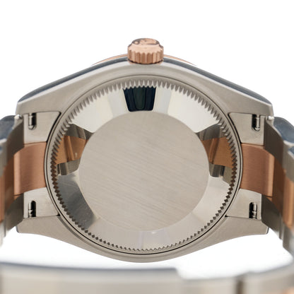 Rolex Stainless Steel 18K Everose Gold 31mm Oyster Perpetual Datejust Watch White Roman 278271 4 of 5