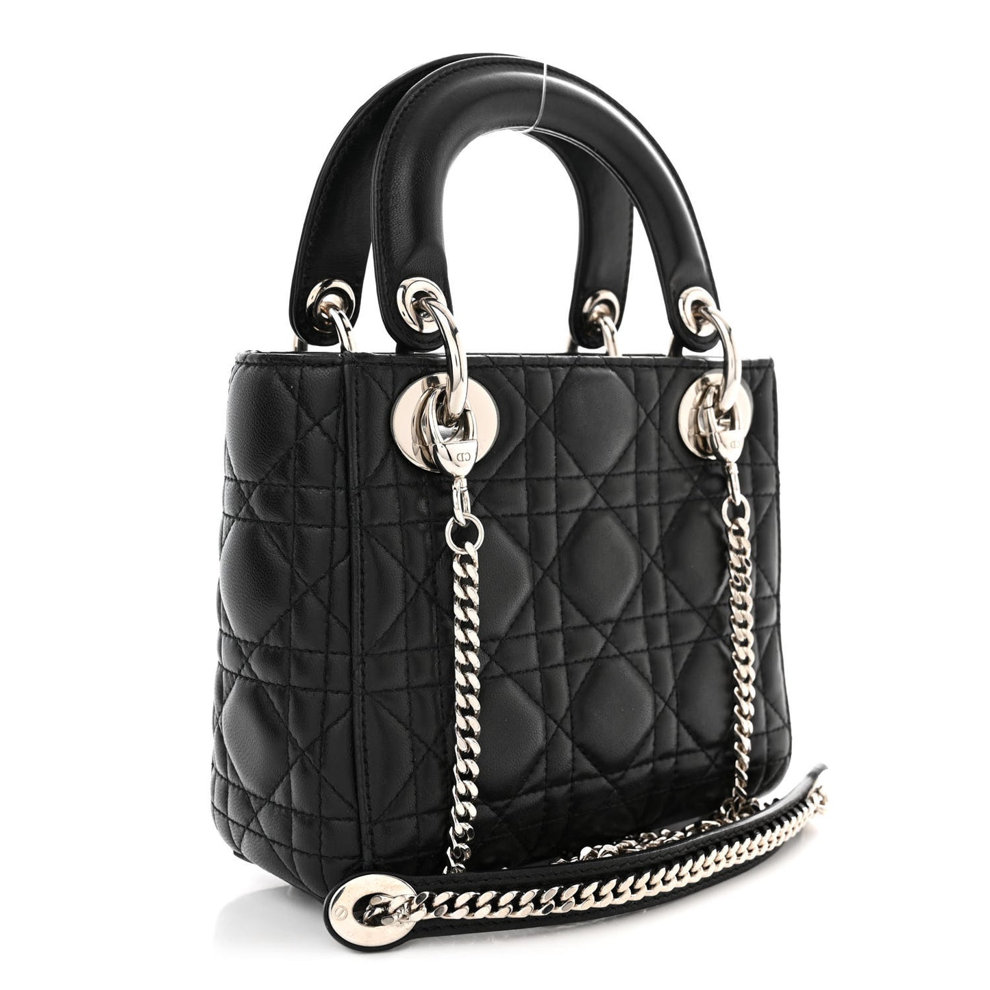Lambskin Cannage Mini Lady Dior Black