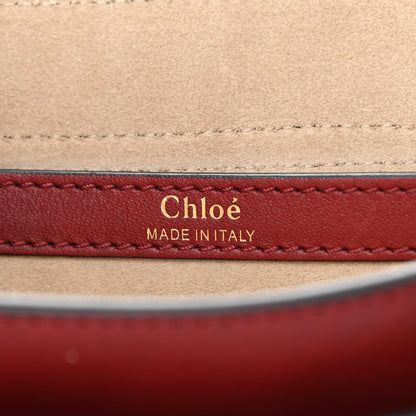 Chloe Calfskin Braided Small Hudson Shoulder Bag Sienna Red 5 of 7