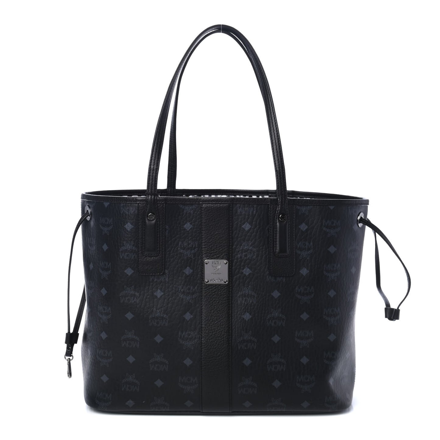 Visetos Medium Liz Reversible Shopper Tote Black