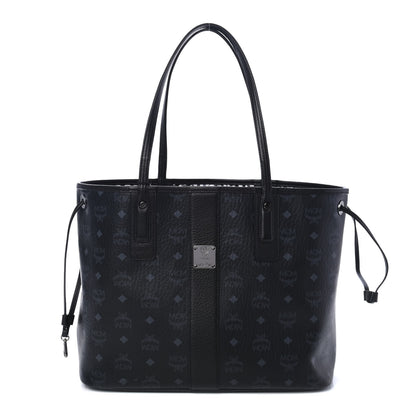 MCM Visetos Medium Liz Reversible Shopper Tote Black 1 of 8