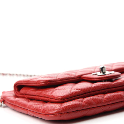Chanel Caviar Quilted Daily Zip Crossbody Bag Red 7 of 13