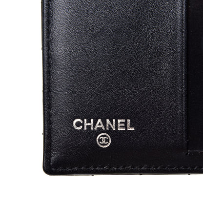 Chanel Patent Quilted Compact French Flap Wallet Black 6 of 7