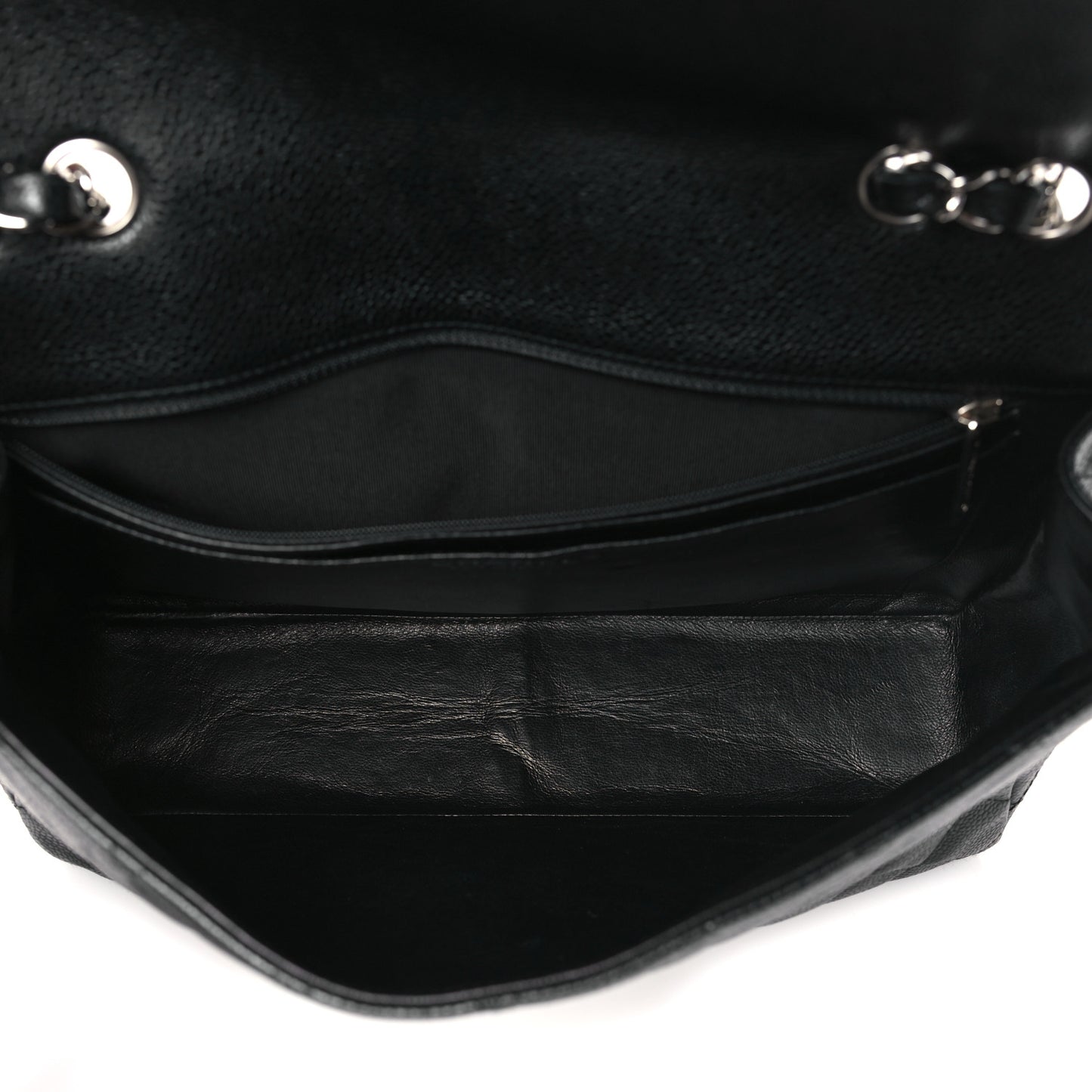 Caviar Quilted Jumbo Single Flap Black