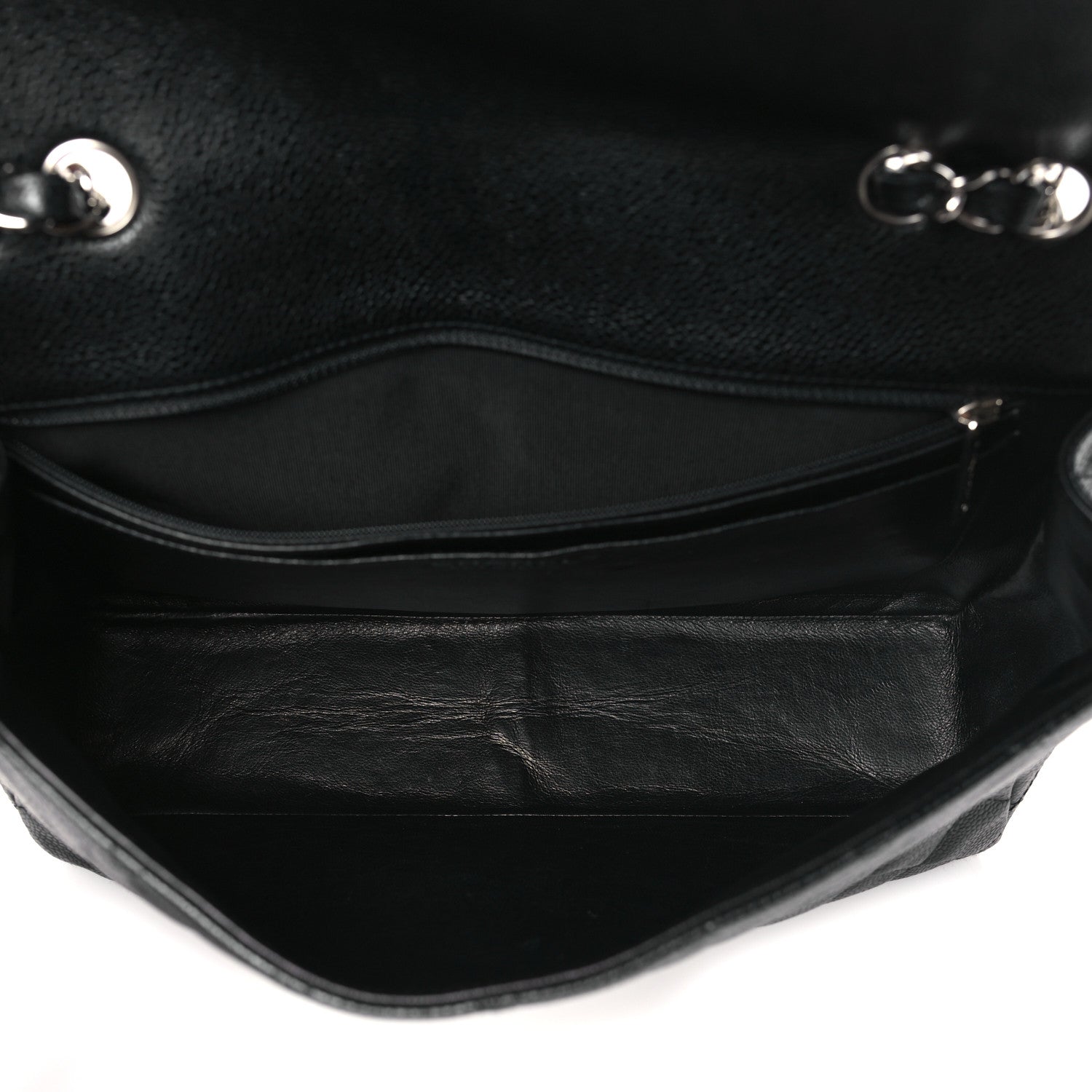 Chanel Caviar Quilted Jumbo Single Flap Black 5 of 10