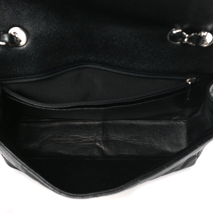 Chanel Caviar Quilted Jumbo Single Flap Black 5 of 10