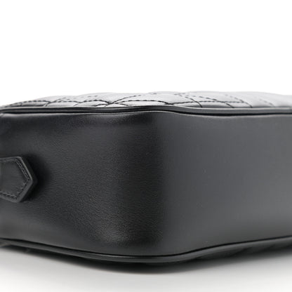 Gucci Calfskin Matelasse Aria Small GG Marmont Chain Shoulder Bag Black 9 of 10