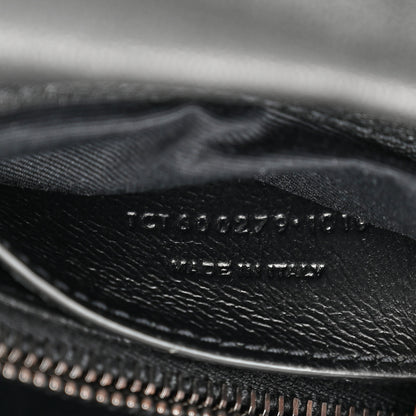 Saint Laurent Sheepskin Matelasse Chevron Monogram Medium College Bag Black 9 of 12
