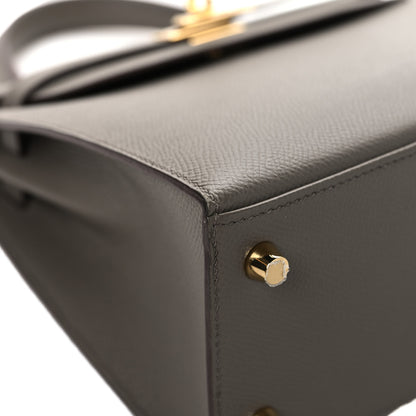 Hermes Epsom Kelly Sellier 25 Etain 9 of 14