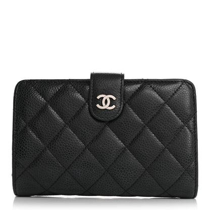 Chanel Caviar Quilted CC French Wallet Black 1 of 16