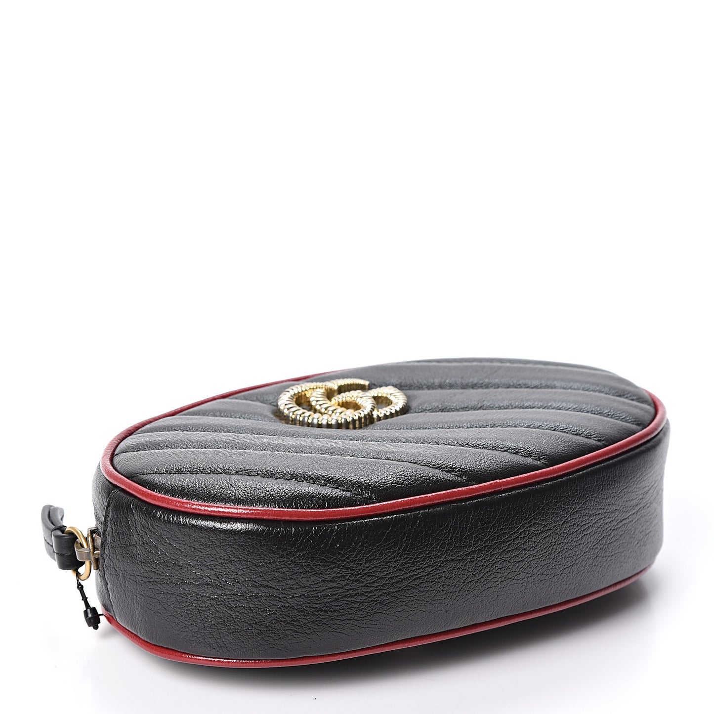 Azalea Calfskin Matelasse Diagonal Torchon GG Marmont Belt Bag 75 30 Black Romantic Cerise