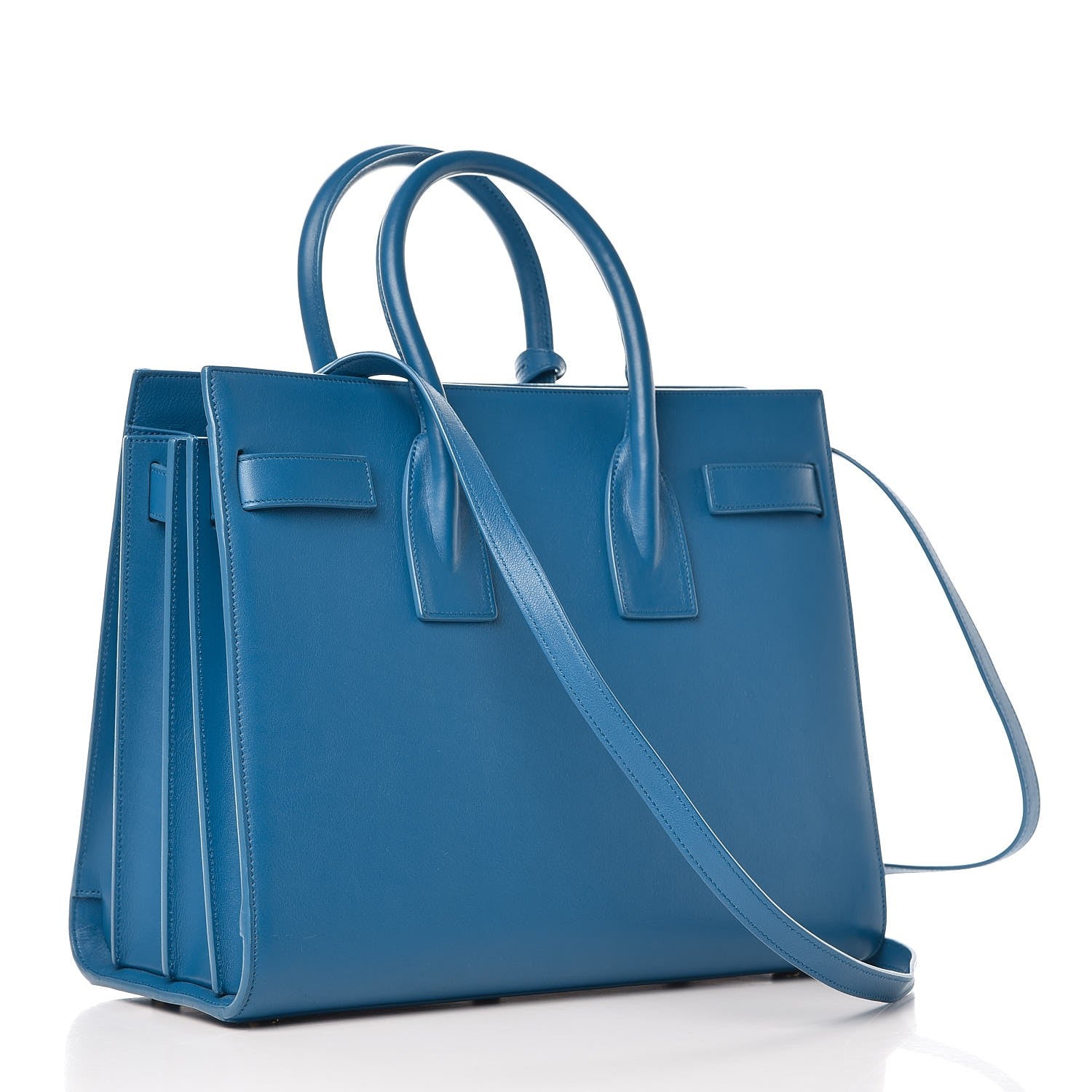 Saint Laurent Calfskin Small Sac De Jour Indigo 3 of 7