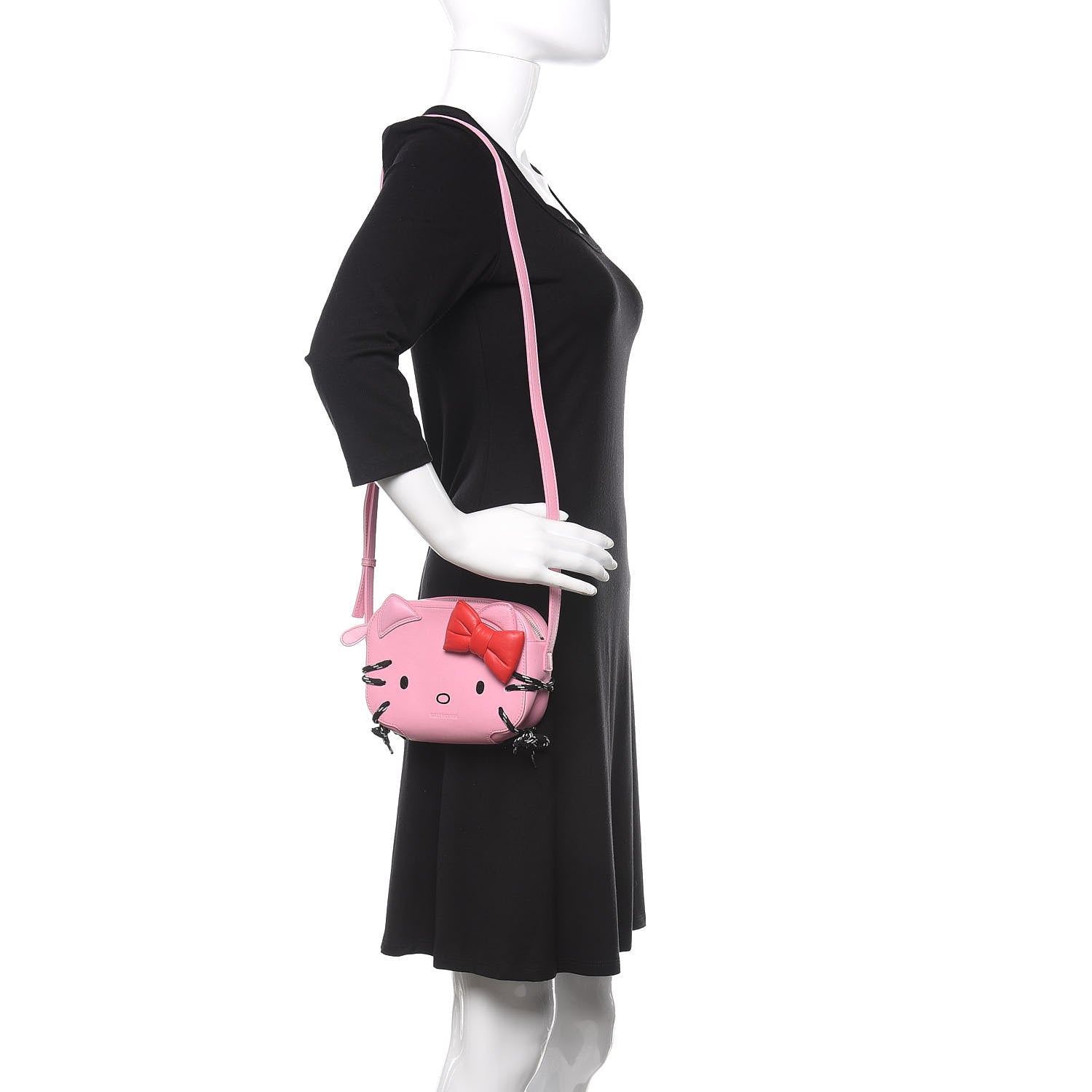 Balenciaga Calfskin Hello Kitty Camera Bag Pink 2 of 10
