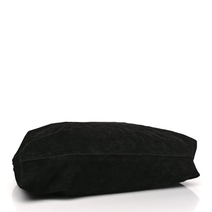 The Row Suede Bindle Bag Black 4 of 9