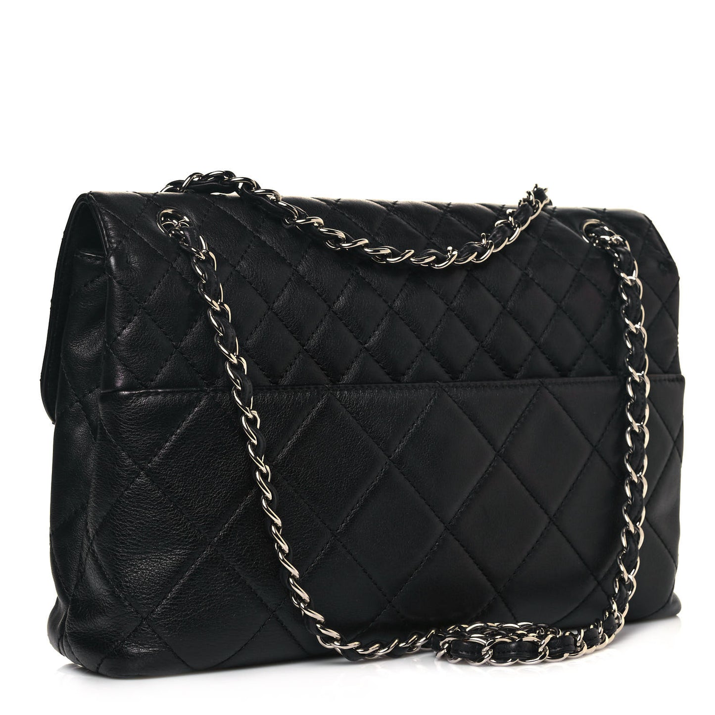 Calfskin Quilted In The Business Flap Bag Black