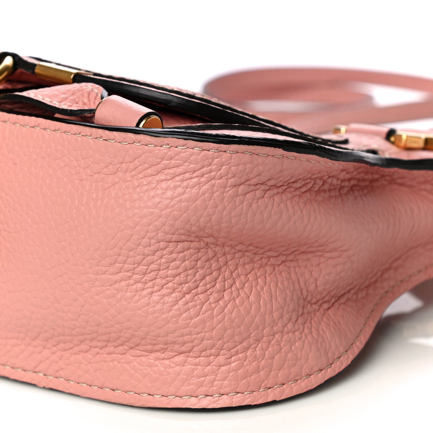 Calfskin Baby Marcie Satchel Fallow Pink