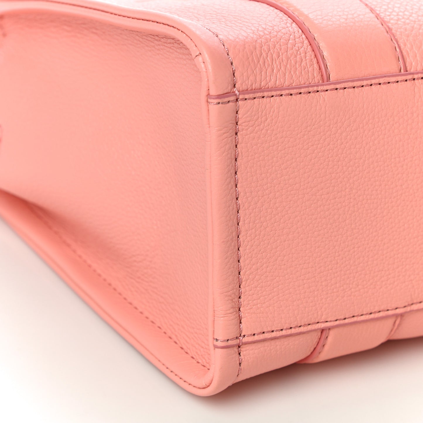 Grained Calfskin Small The Tote Bag Southern Peach