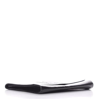 Saint Laurent Textured Patent Monogram Large Belle De Jour Clutch Black 3 of 6