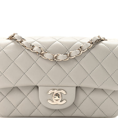 Chanel Lambskin Quilted Mini Rectangular Flap Grey 8 of 11