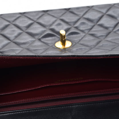 Chanel Lambskin Quilted XL Jumbo Single Flap Black 10 of 15