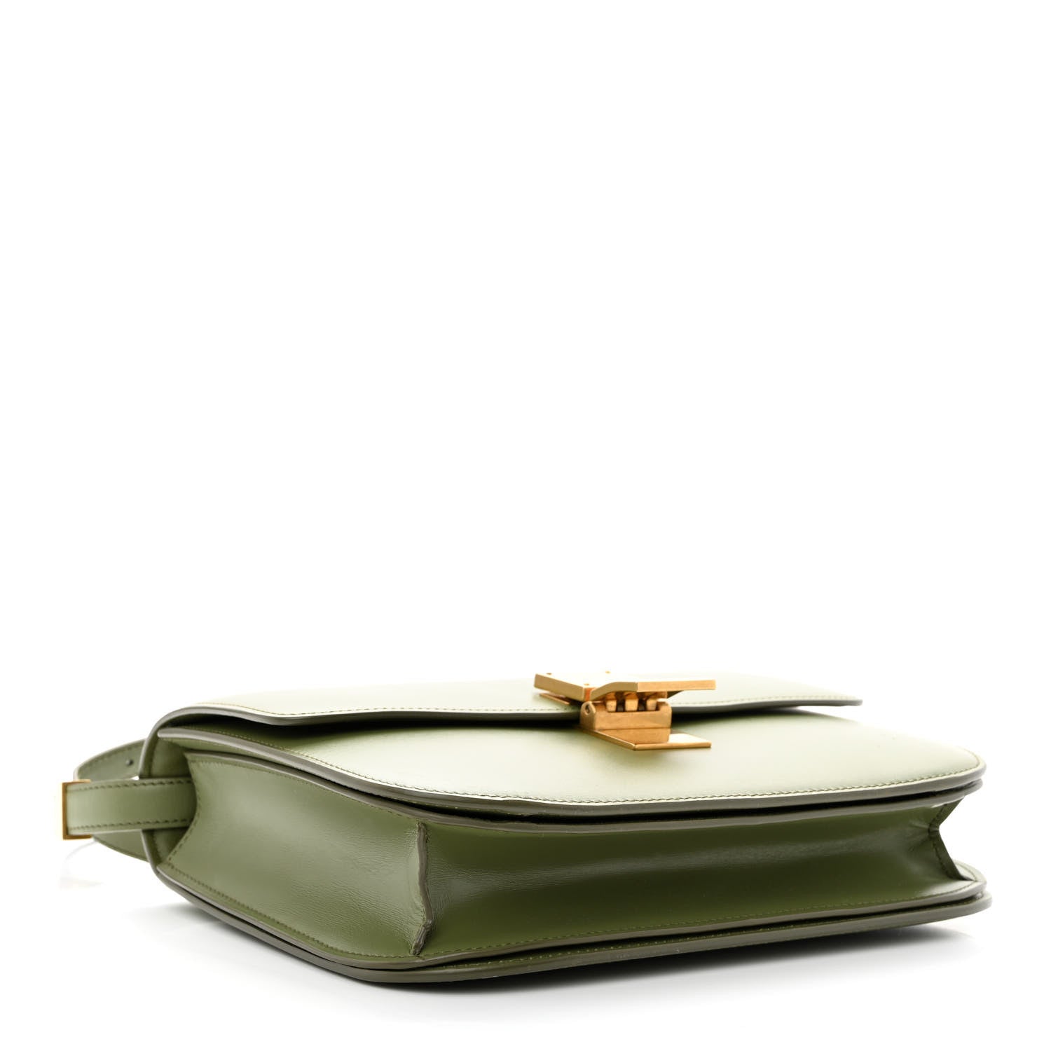 Celine Box Calfskin Classic Box Medium Flap Bag Army Green 4 of 11