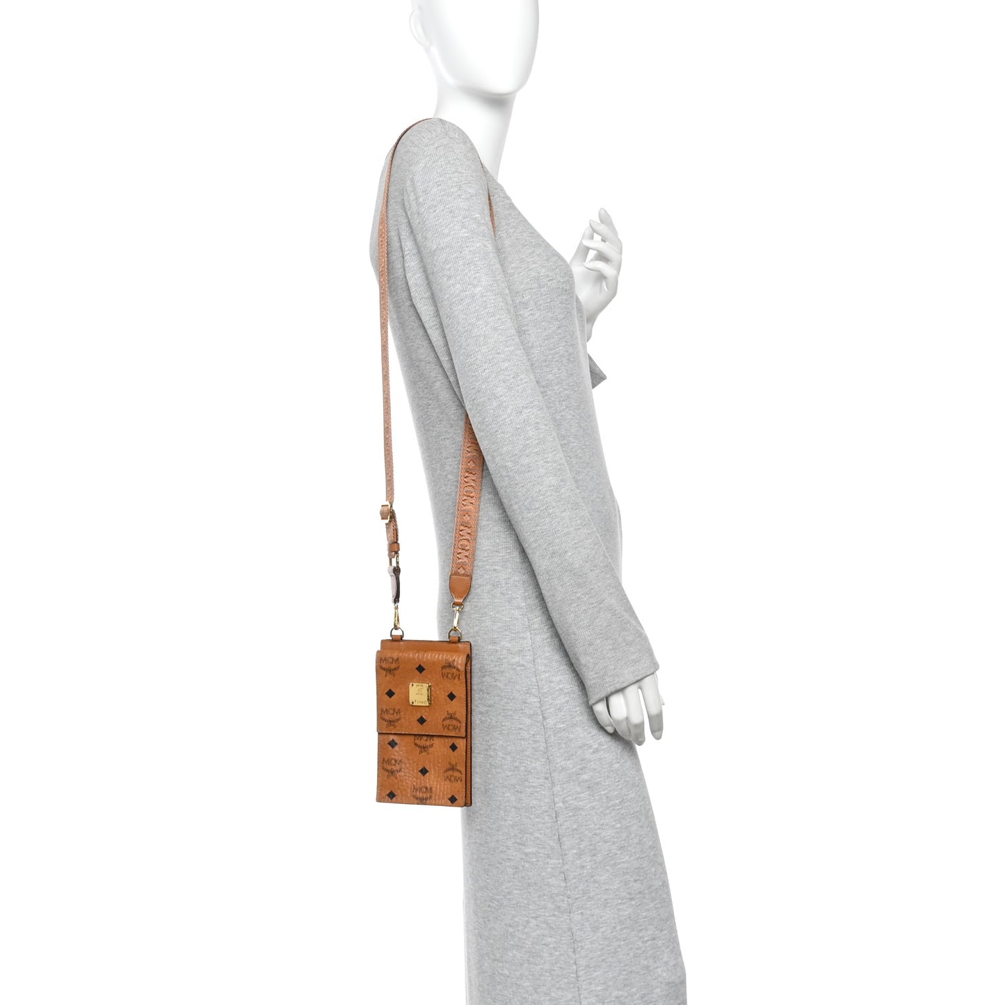 Visetos Crossbody Phone Case Cognac